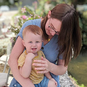 Laura and her baby boy