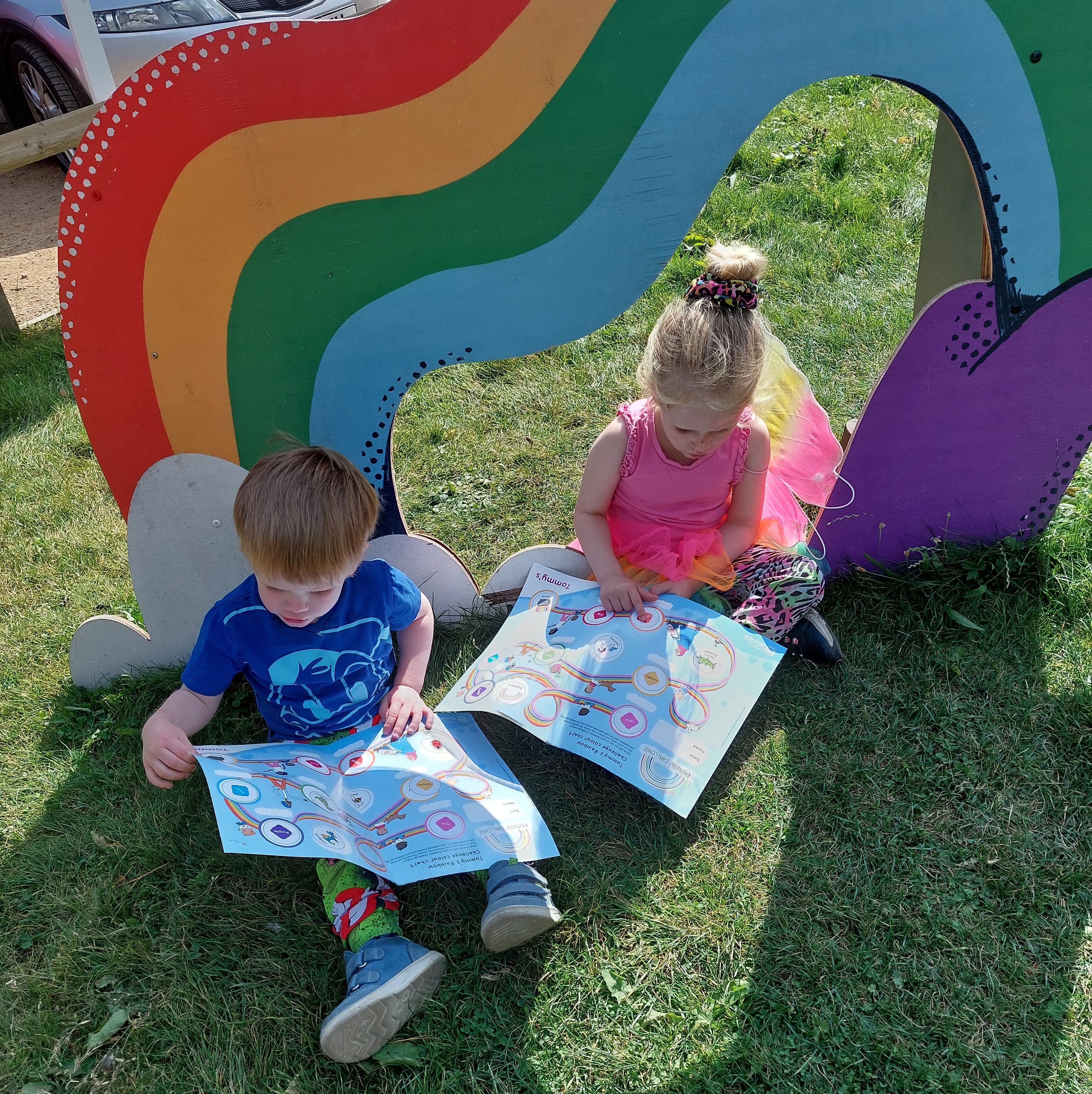 Elizabeth and William's Rainbow Challenge