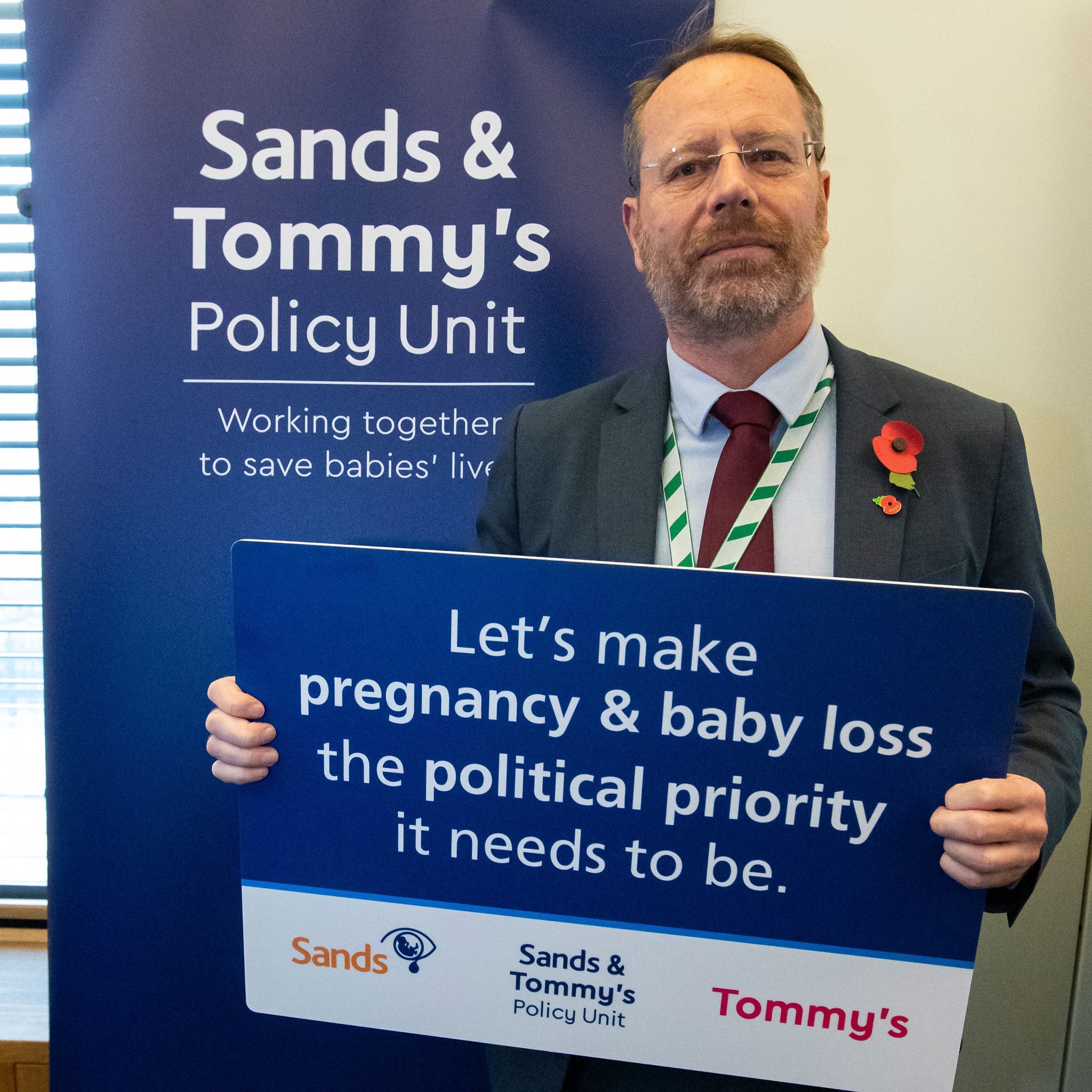 Andy MacNae MP attends Tommys and Sands event in Parliament on pregnancy and baby loss