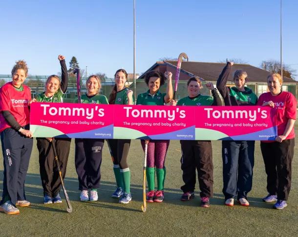 Sports team celebrate raising funds for Tommy's